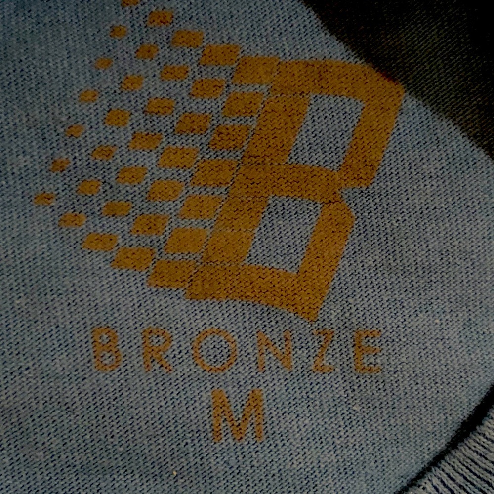 Bronze 56K long sleeve t-shirt - size Medium blue